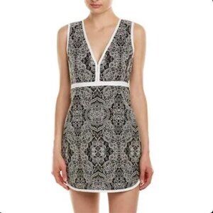 ☆White Damask Detra Mini Dress☆